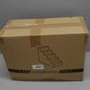 EHEYCIGA Dog Stairs for High Bed 22.5" H, 5-Step Dog Steps for Bed, Pet Steps for Small Dogs and Cats, Non-Slip Balanced Pet Ramp Indoor, Grey