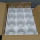 Stemless Wine Glasses Set of 12, 15 Ounce Smooth Rim Standard Wine Glass Tumbler for Red, White Wine, Dishwasher Safe