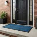 Ecomills Deluxe Diamond Entrance Door Mat, XX-Large Heavy Duty Absorbent Rubber Rug, Blue, 4 X 6 feet