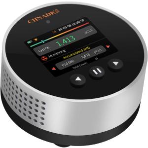 RM-65 Radon Detector for Home Basement, Continuous Radon Monitor with Audible & Visual Alarm, LCD Color Display, Long Term Portable Gas Detector for Home, pCi/L or Bq/m