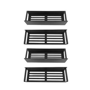 Side Refrigerator Storage Rack, Powder Coating Iron Magnetic Kitchen Shelf, Wall Mounted Rack | Refrig Side Rack | Fridge Organizer Shelf for Kitchen (4PCS)