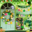 36 Pcs Wooden St Patrick's Day Tree Decorations Ornament Lucky Charms Ornaments Saint Patricks Ornaments for Tree Shamrock Ornament Home Fireplace Fence Irish Holiday Party Hanging Decor