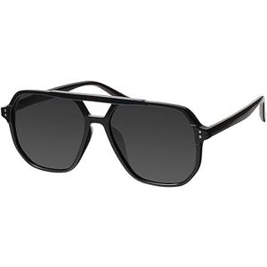 Oversized Aviator Sunglasses for Women and Men with Polarized Lens