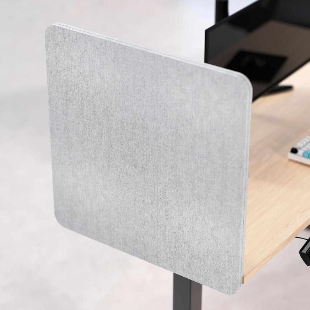 Universal Desk Privacy Panel Heavy-Duty Desk Divider & Office Partition - Privacy Screen for Workspaces & Cubicles (1-Pack, 24" x 24")