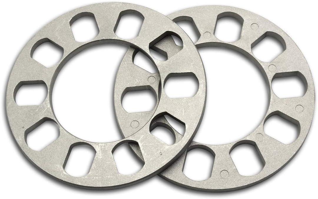 5/16 inches Universal 5lug Wheel Spacers for 5x100 5x114.3 (5x4.5) 5x120 5x112 5x115 5x110 5x108 (5x4.25) Bolt Pattern, Pack of 2
