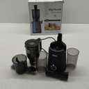 Cold Press Juicer, Wide Mouth & Large Feed Chute, Juicer Machines For Whole Fruits & Vegetables, Slow Masticating Self Feeding for Juice Extractor Machine, Easy to Clean, High Juice Yield (Medium, Black)