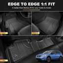 AOMSAZTO Floor Mats for Subaru Forester 2014-2018, 1st & 2nd Row All Weather Protection Car Floor Liners Anti Skid Mats