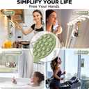 Magnetic for iPhone 16 Pro Case, Compatible with Magsafe, Suction Cup Phone Mount, 2 Screen Protectors - Camera Protector, Silicone Shockproof Protective Phone Cover 6.3", Tea Green