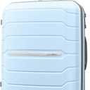 Samsonite Freeform 24-Inch Medium Luggage with Dual 360 Spinner Wheels - Checked Suitcase - TSA Lock, Airline-Approved - Durable Polypropylene Expandable Hardshell for Lightweight Travel - Sky Blue