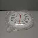 Circrane 13.25 Inch Round Thermometer with Hygrometer, Large Indoor Wall Patio Bimetal Weather Thermometer, No Battery Required, White