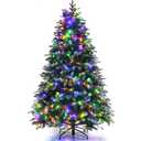 6-ft Pre-lit Artificial Christmas Tree with Multicolor LED Lights
