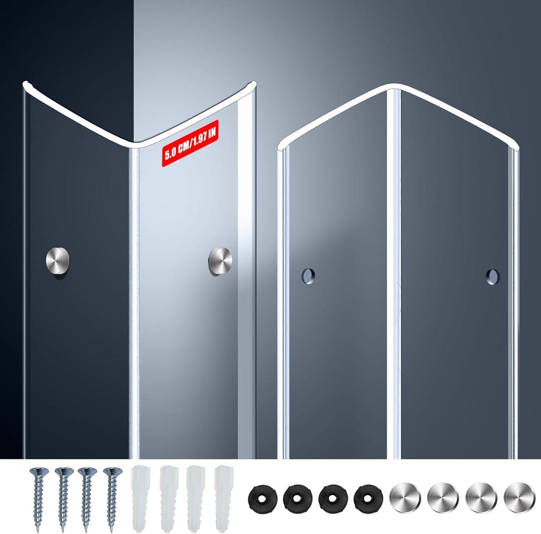 MONOID Wall Corner Protector, 2 PCS Furniture Edge Protection, PC Anti-Bump Guards Avoid Scratching Corner Trim for Door Frame, Table, Countertop, Stair, Wall-Mount, Clear, 1.97IN47.24IN/5CM120CM