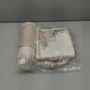 Whaline 100Pcs Pink Floral Paper Tableware Set Spring Flower Gold Foil Disposable Dinnerware Scalloped Plates Napkins and Cups for Wedding Birthday Baby Bridal Shower Party Supplies Table Decor