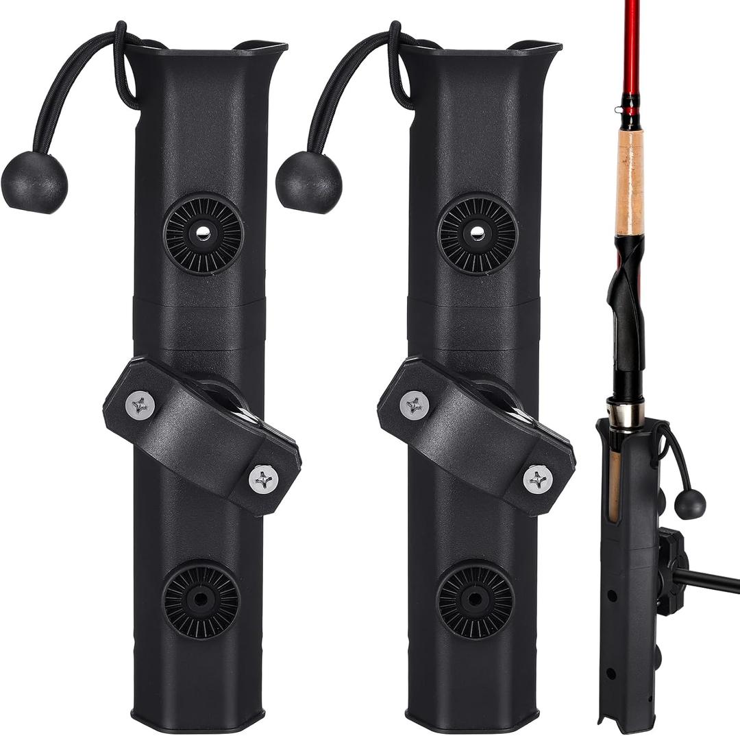 Seenelling Fishing Rod Holder for Bike Rack Pole Mount Rotatable Fishing Chair Pole Holders with Clamp for Boat Bicycle Motorcycle Kayak Cart