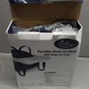 Portable Hook On High Chair with Tray for Babies & Toddlers, 6-36 Months, Collapsible Design, Fits Tables 0.8" to 3.5" Thick, Easy to Clean, with Travel Bag