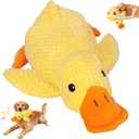 Mellow Dog Calming Duck, 2026 New Yellow Ducks Dog Toy, The Mellow Calming Duck Toy for Dogs, Quacking Sound for Indoor Dogs (Yellow)
