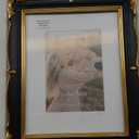 PHAREGE Vintage Picture Frame 8x10 Black Gold, 8 by 10 Ornate Decorative Antique Frame with Mat for 5x7 Photo, Fancy Matted Frame for Desktop or Wall, Horizontal or Vertical