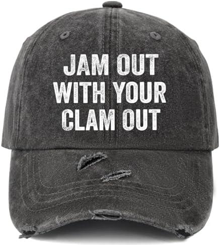 Funny I Bleached My Assholes for This Hat for Mens Classic Washed Distressed