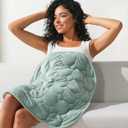 Kivik Weighted Lap Blanket Adults, 7 lbs Weighted Pad, 24"x29", Sage Green, Heavy Travel Blankets Throw, Small & Mini Portable Pads, Breathable & Warm Gift