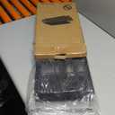 OPNICE Desk Organizer and Accessories, 2-Tier Computer Monitor Stand Riser with Drawer and 2 Pen Holders, Laptop Stand, Office Desk Accessories for Office Supplies, Black (Black 1-Pack)