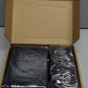 Black Happy Birthday Balloons Decorations Happy Birthday Letter Balloons Banner Set with 24pcs Round Flameless LED Candles and 2000pcs Artificial Rose Petals for Women Men Room Party Decor