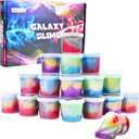 Kids Party Favors Slime Putty, 21 Pack Galaxy Slime Bulk, Crystal Slime for Goodie Bag, Stress Relief Toys, Tactile and Visual Stimulation, Christmas Stocking Stuffers for Girls and Boys