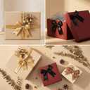 Gold Gift Wrap Bows – 50pcs 3.3 Inch Elegant Satin Bows for Gift Wrapping, Wedding Decor, Baby Shower, Party Decorations, Birthday, Easter, Christmas, Anniversary, DIY Crafts, Gift Bags