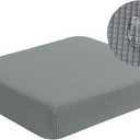 Water Repellent Sofa Seat Cushion Covers High Stretch Furniture Protector (Sofa Cushion, Dove Grey)