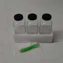 AuroTrends 16 oz Glass Bottles with Lids 3Pack, 480ml Glass Bottles for Juicing, Water, Kombucha - Portable Glass Juicing Bottles Reusable Glass 16oz (Set of 3)