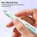 WRITECH Gel Pens Medium Point: Morph 0.7mm Black Ink Mini to Full Size Soft Grip Portable Extendable Pocket Pen Set with 2 Pens and 2 Refills