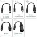 54.6V 2A Electric Scooter Charger 6 in 1 Plugs Universal,for 48V Electric Scooter Ebike Lithium Battery, Smart Display, Fast Charging, Overcharge Protection, Compatible with Multiple Model