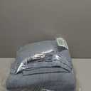 EVERGRACE x Kinsey Walsh Cross Stitch Pre-Washed Cotton Quilt Bedding Set King Size, Oversized 3 Pieces Lightweight Bedspread Coverlet for All Season, with 2 Matching Shams, Dusty Blue, 108"x96"