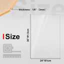 KINLINK 24x36 Plexiglass Sheets 1/8 inch Thick, 3mm Clear Cast Acrylic Sheet, Plastic Board for DIY Project, Craft, Window Glass, Table Top, Picture Frame, Acrylic Sign and Wedding Invitation 1 Pack