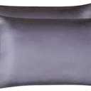 Jocoku 100% Mulberry Silk Pillowcases Set of 2 for Hair and Skin and Super Soft and Breathable Queen Size Nature Silk Pillowcases (Queen, Gray)