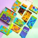 Croknit 12 Pairs Car Dog Boo Socks for Women Girls Crew Novelty Socks Mysterious Party Car Halloween Christmas Women Gift