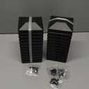 Goovilla 4x4 Post Caps Black(Actual 3.5" x 3.5"), 24 Pack Fence Post Caps with 48 Screws and Easy Installation, Sturdy Waterproof Plastic Deck Post Caps with Frosted Finishing Touch, Protect Wood Post