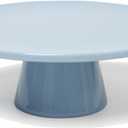 The Cake Stand  10 Inch Gloss Ceramic Pedestal Cake Stand, Modern Footed Dessert Stand for Cakes, Cupcakes, Cookies & More (Periwinkle)