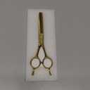 ULG Professional Texturizing & Thinning Shears - 6.5 Hair Cutting Scissors, Ultra Sharp Japanese Stainless Steel, Ambidextrous Ergonomic Handle for Barbers, Stylists, Salon & Home Use, Gold