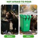 2-Pack Trash Can Locks for Animals, Adjustable 19.6" Bear Proof Garbage Can Lock & Straps for Raccoons, Heavy Duty Lid Buckle Keeps Animals Out of Your Outdoor Waste Receptacle