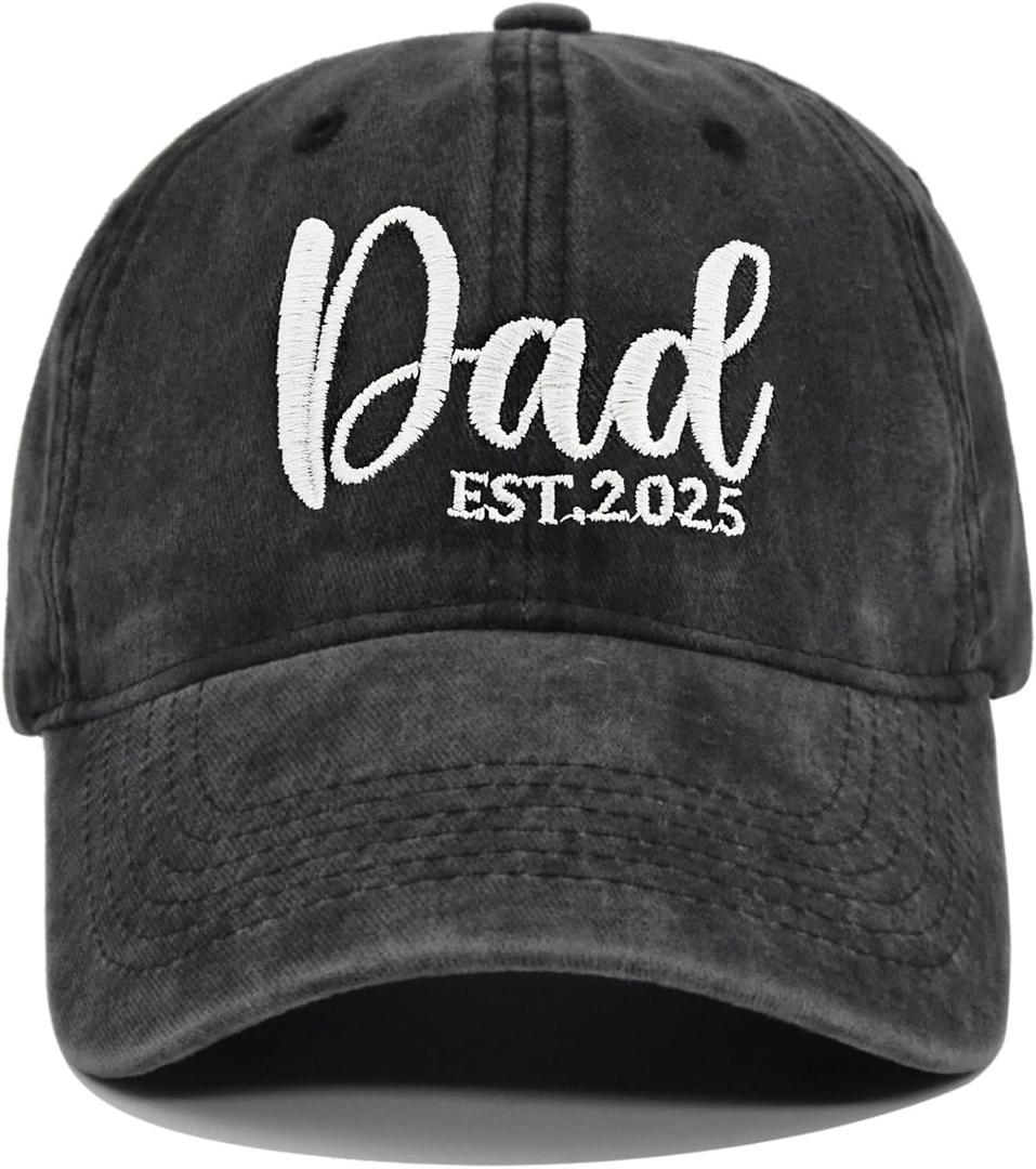 Mr and Mrs Hat, Wedding Gifts for Bridal Shower Bachelorette Party Engagement Honeymoon, Adjustable Hat for Couples (Black)