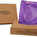 Originalpetbags 200 Black Easy Open & Easy-tie Handle 15" Strong Leak- Proof Poop Bags, Dog Waste Bags Made in USA (not on rolls) (Purple)