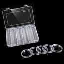 MUDOR 25 mm Coin Holder for Quarter, 100 Pieces Coin Capsules with Case, Coin Storage Case Box for Coin Collection, Coin Collection Supplies