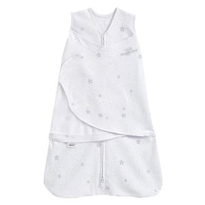 HALO 100% Cotton Sleepsack Swaddle, 3-Way Adjustable Wearable Blanket, TOG 1.5, Stardust, Newborn, 0-3 Months