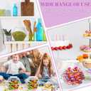 Plastic Candy Jars Cookie Jars with Lids and Mini Acrylic Plastic Kitchen Scoop,129OZ Clear Candy Jar Hexagon Jars for Candy Buffet, Kitchen & Office1-Piece Set