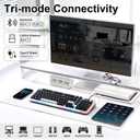 K98Pro Wireless Keyboard,Tri-Mode Silent Bluetooth Keyboard(Black)