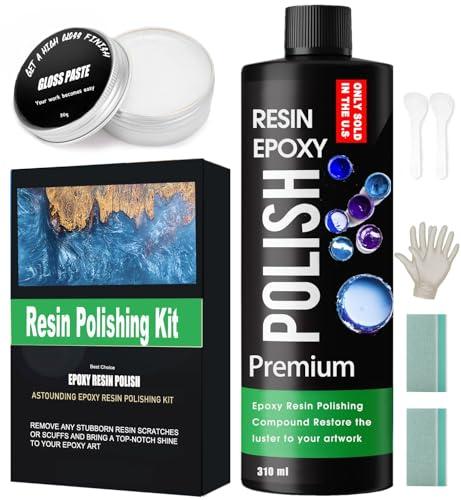 Premium Epoxy Resin Polishing Kit - Epoxy Resin Polishing Compound，for Scratching, Sanding, and Polishing