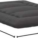 Zelladorra Japanese Floor Mattress, Futon Mattress with Portable Storage Bag and Washable Cover, Roll Up Thick Tatami Mat Suitable for Camping, Guest Room, Black, Queen