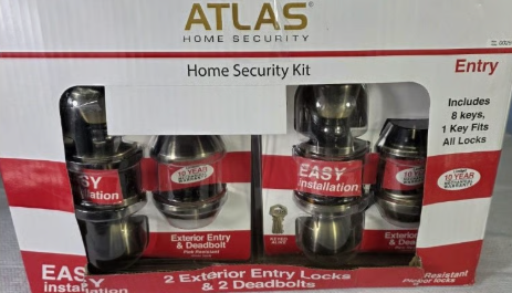 2 Exterior Entry Locks & 2 Deadbolts