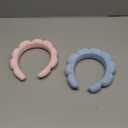 Spa Headbands for Face Washing, Facials, Masks & Skin Treatments, Set of 2, 100% Cotton Terry Cloth, Plush Soft Absorbent Headband, Pink & Blue