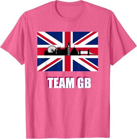 Team GB, UK, Union Jack, London Skyline T-Shirt 2XL